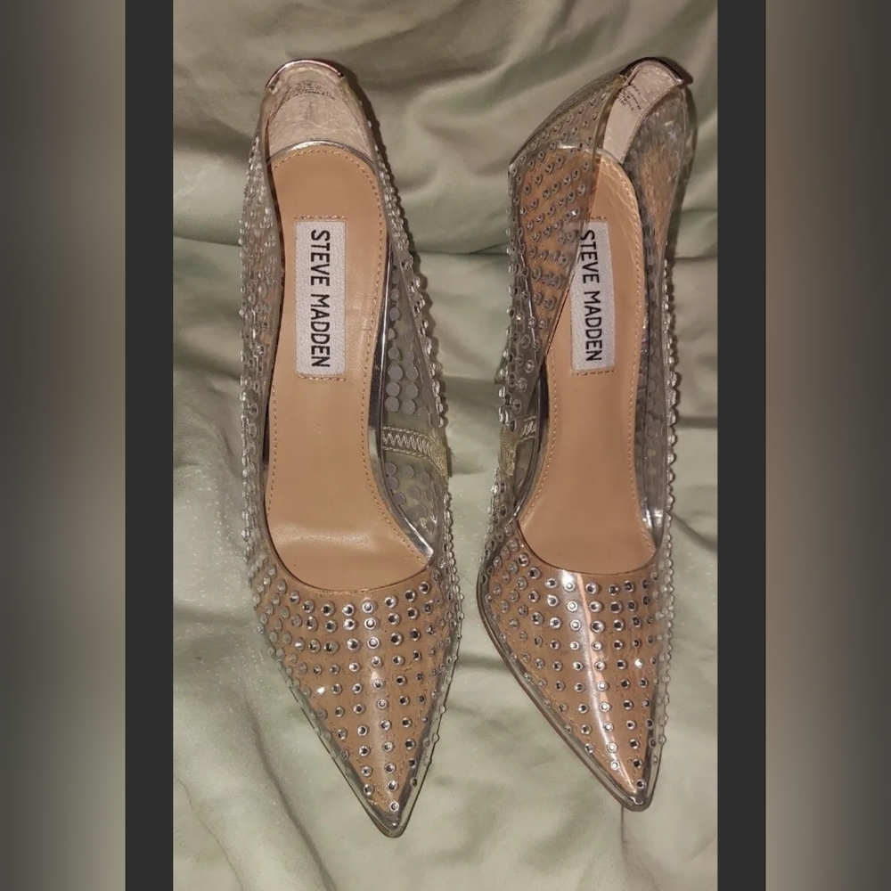 Steve madden Cinderella Rhinestone heel pumps